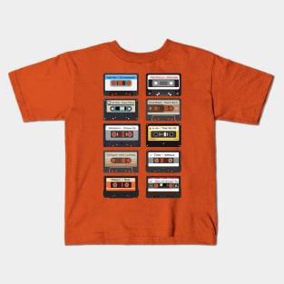 Cassette Tapes with Greatest Songs - Music Lover gift - Music Teacher Gift - Music Art Gift - Musician Gift Kids T-Shirt